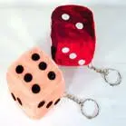 Fuzzy Dice Key Chain 1