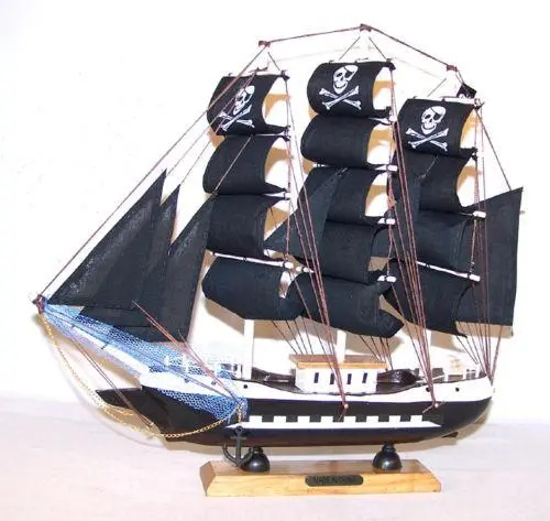 Wooden 13 Inch Pirate Ship 1