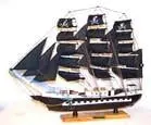 Wooden 24 Inch Pirate Ship 1