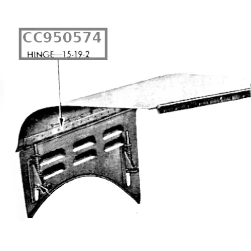 New Flat Fender Power Wagon & Wwii Wc Hood Side Hinge - Cc950574 2