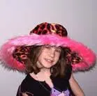 Flaming Wide Brim Fuzzy Hat 1