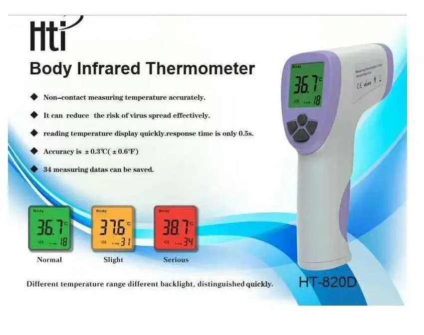Ht 820D Body Infrared Thermometer 1