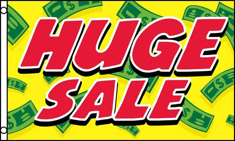 Huge Sale Money (3Ft X 5Ft) Flag 1