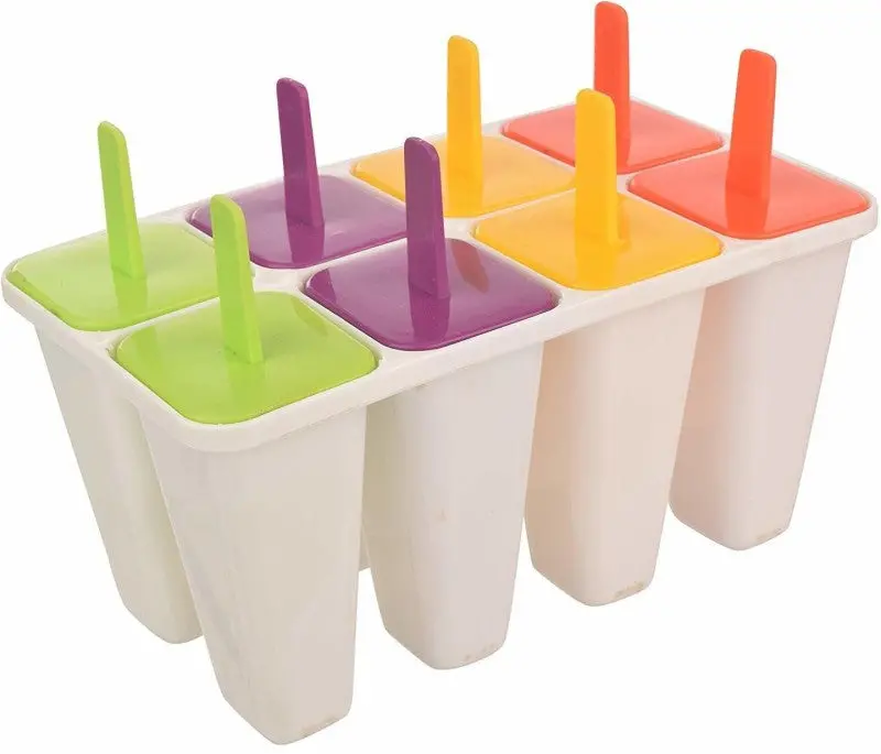 H-Store Multicolor Plastic Ice Cube Tray(Pack Of 8) 1