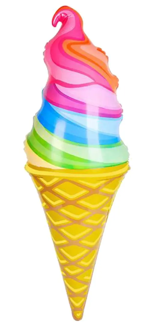 Large Rainbow Ice Cream Cone 36 Inch Inflatable 1