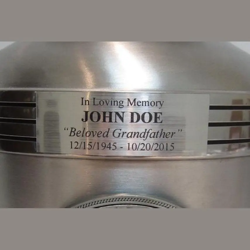Biker Cremation Urn—Inox 2