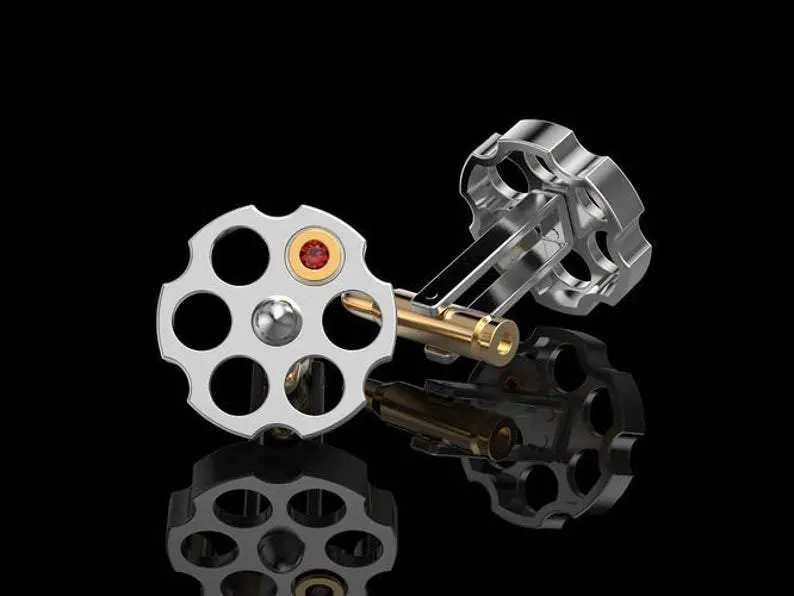 Russian Roulette Cufflinks 5