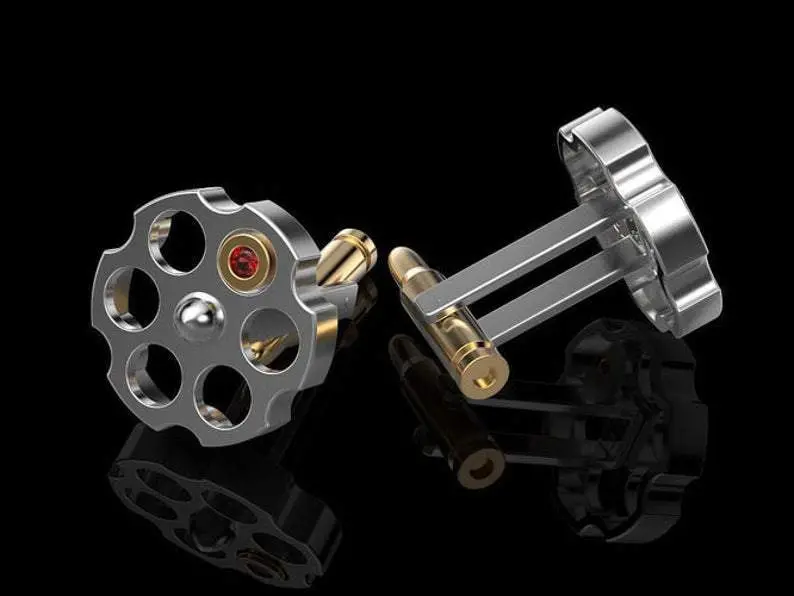 Russian Roulette Cufflinks 3