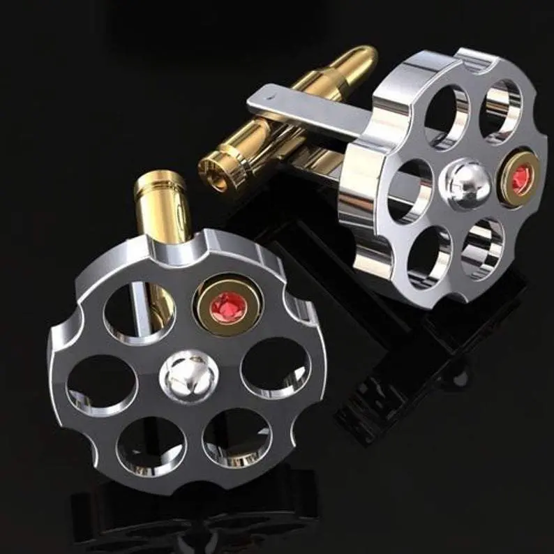 Russian Roulette Cufflinks 6