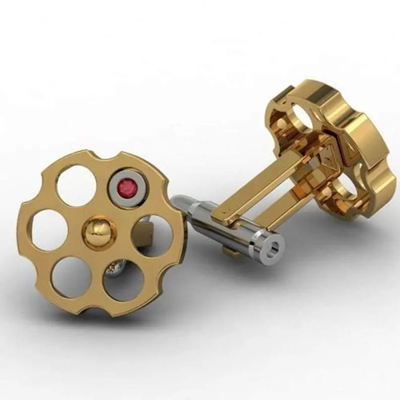 Russian Roulette Cufflinks 2