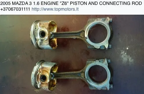 2005 Mazda 3 1.6 Engine "Z6" Piston And Connecting Rod 1