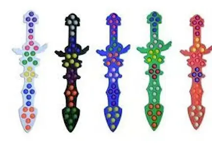 23" Bubble Popper Swords Stress Reliever Toy (Sold By The Piece ) 1