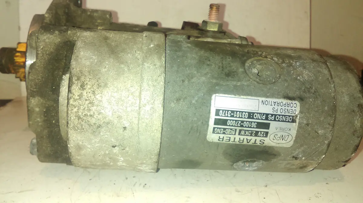 010442 Hyundai Trajet 2.0 Crdi 16V Kia Carens 2002-2006 2.0 Crdi Starter Motor 36100-27000, 03101-3170 1