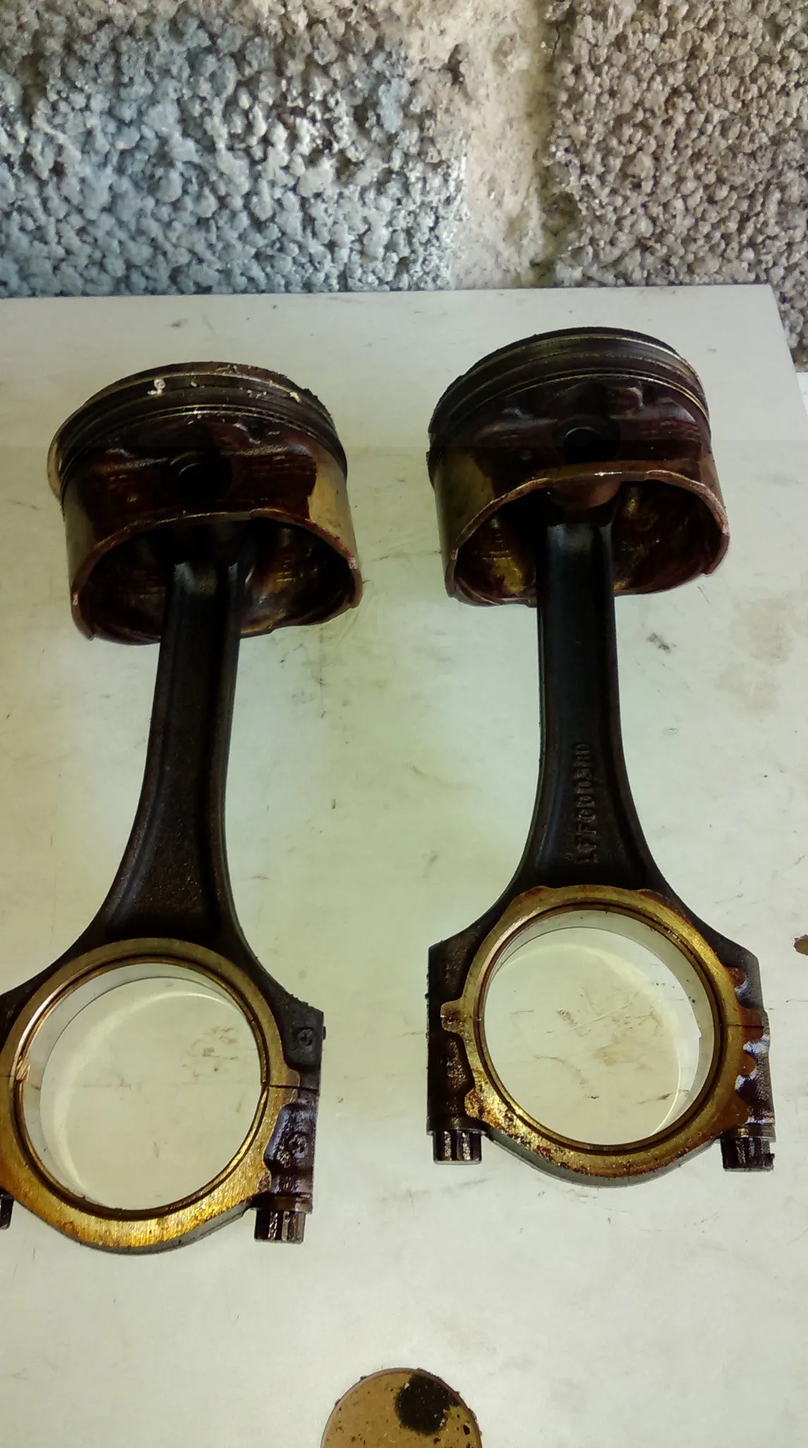 000 3032 Land Rover Freelander 2.5 V6 Piston And Connecting Rod Conrod Rods Engine Code 25K4f 1