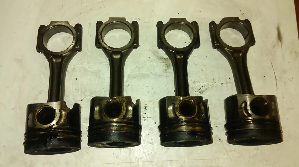 2003 Ford Galaxy 1.9 Tdi Pd Diesel Engine Code Asz Connecting Rod And Piston Pistons Ref 1423 1