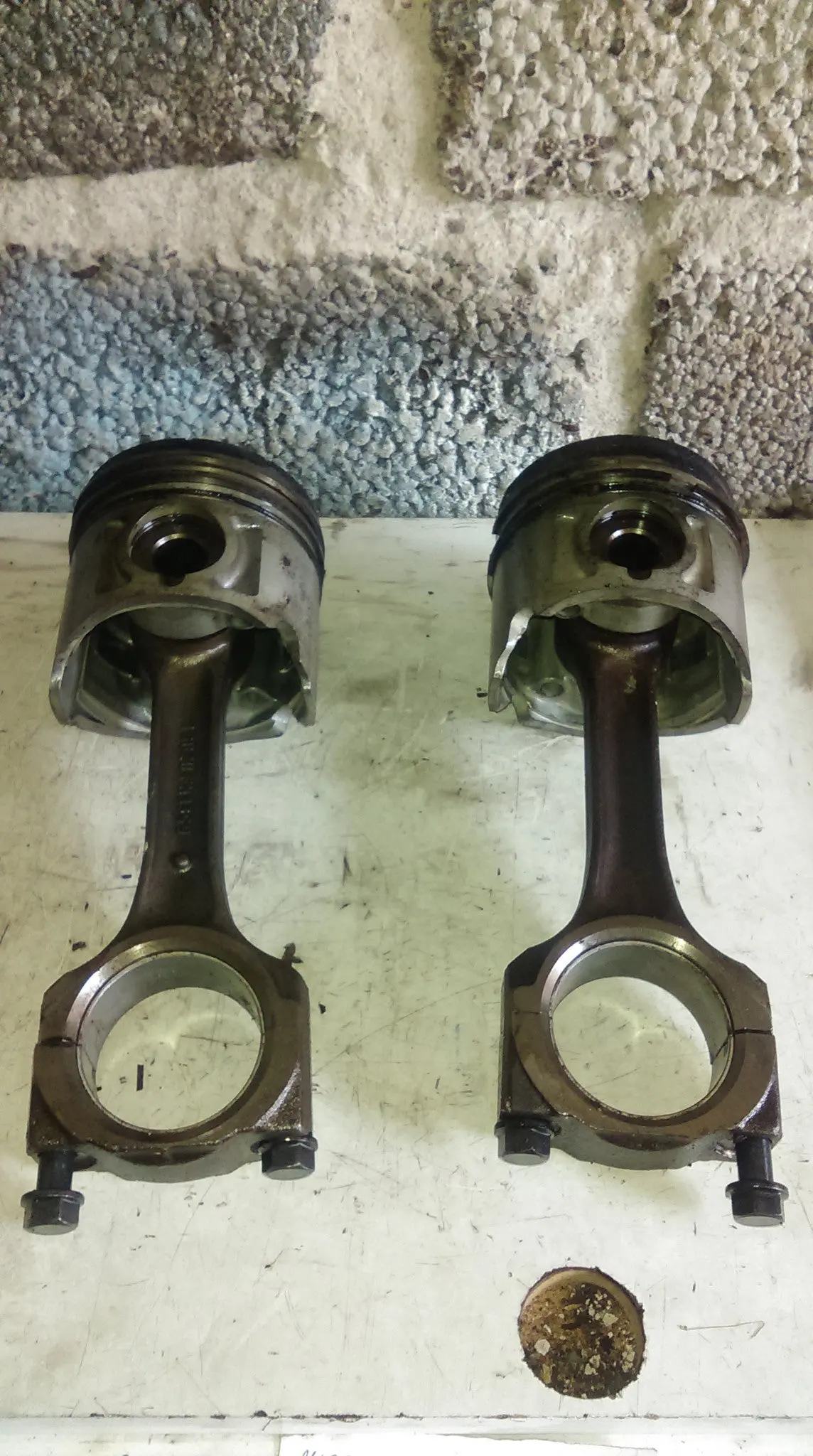 Piston And Connecting Rod Vauxhall Isuzu Monterey 3.1 Td Isuzu Engine Engine Opel 4Jg2 Ref 2468 1