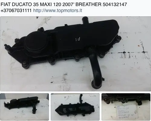 Fiat Ducato 35 Maxi 120 2007' Breather 504132147 +37067031111 Http://Www.Topmotors.Lt 1