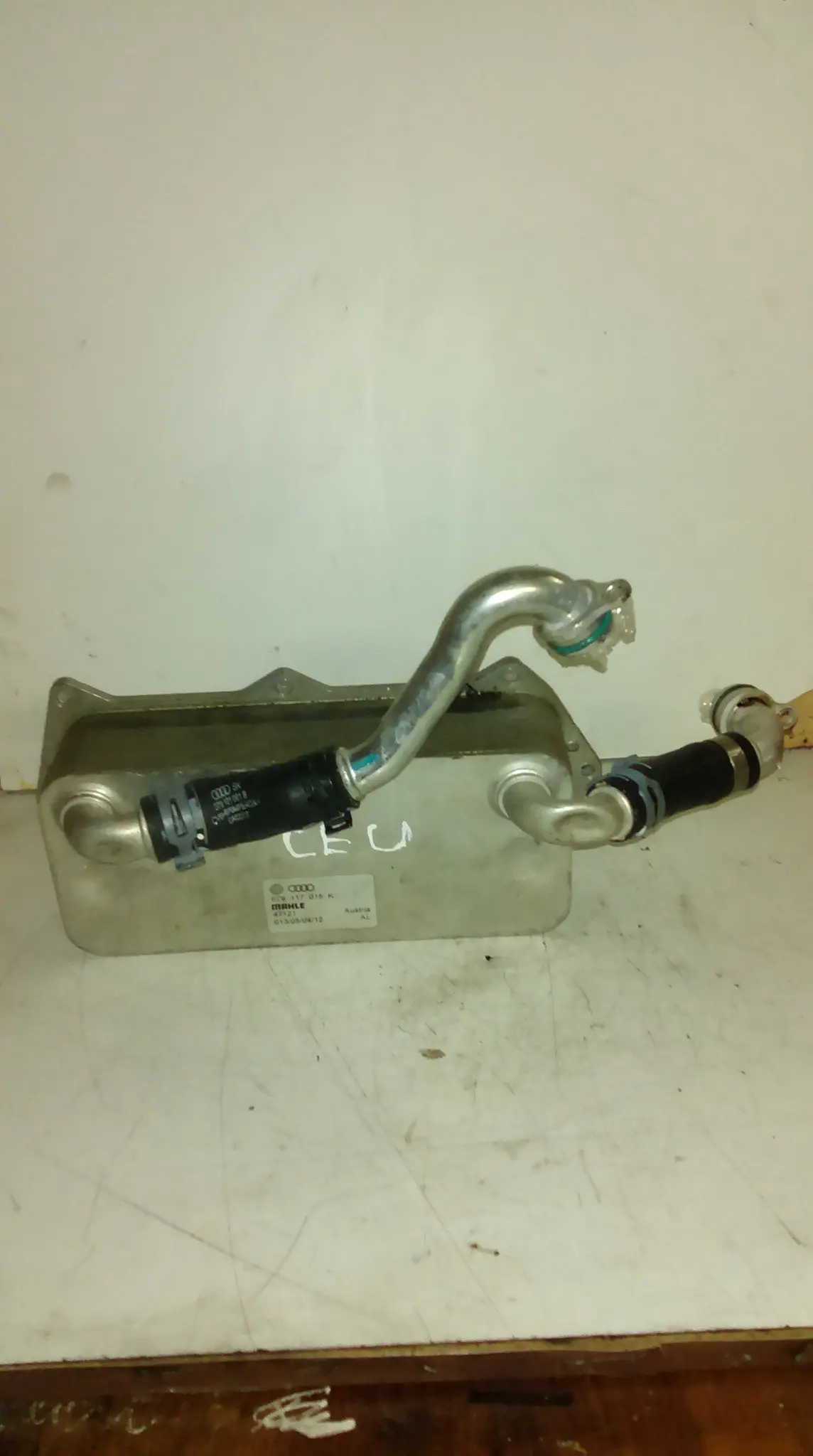 011054 Audi A7 4G S7 V8 4.0 Tfsi Oil Cooler Radiator 079117015K, 079 117 015 K, Engine Code Ceu 1