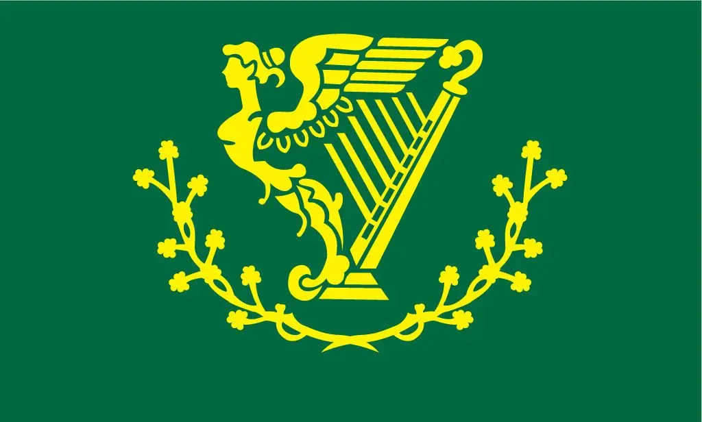 Irish Harp Ireland Erin (3Ft X 5Ft) Flag 1