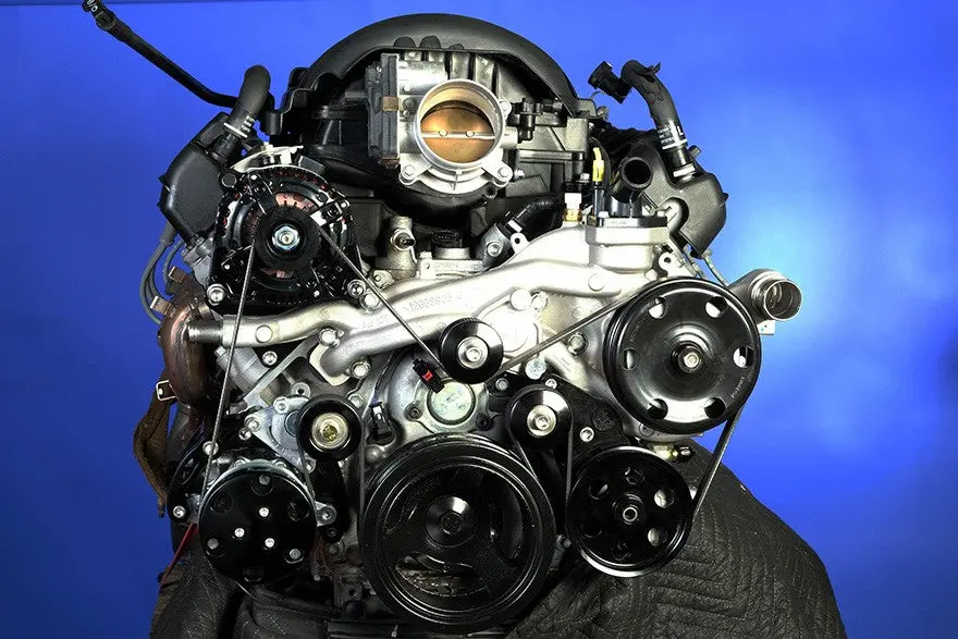 L83 / L86 Billet Accessory Drive System - Black - Ac - Ps - Alternator 1