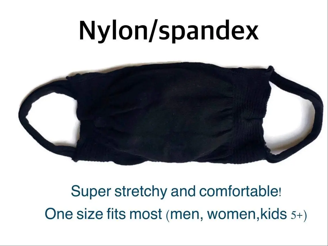 One Size Fits Most Nylon Spandex Ninja Face Mask. Washable & Reusable! - Made In Usa 2