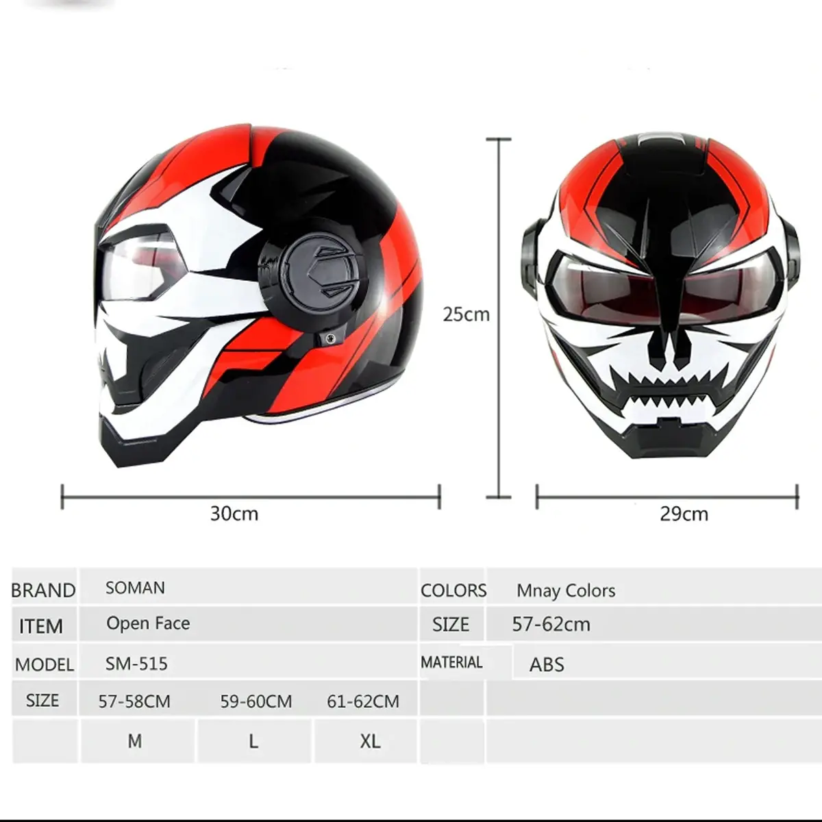Cyborg Invasion Dot Flip Up Helmets 7