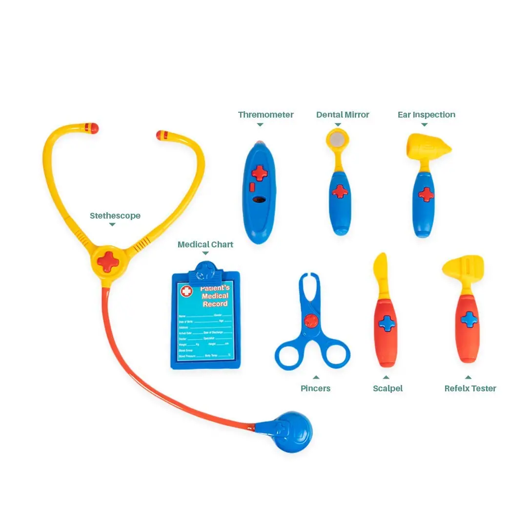 Ratna's Premium Quality Doctor Medical Kit For Kids. Includes 8 Different Medical Equipments 2