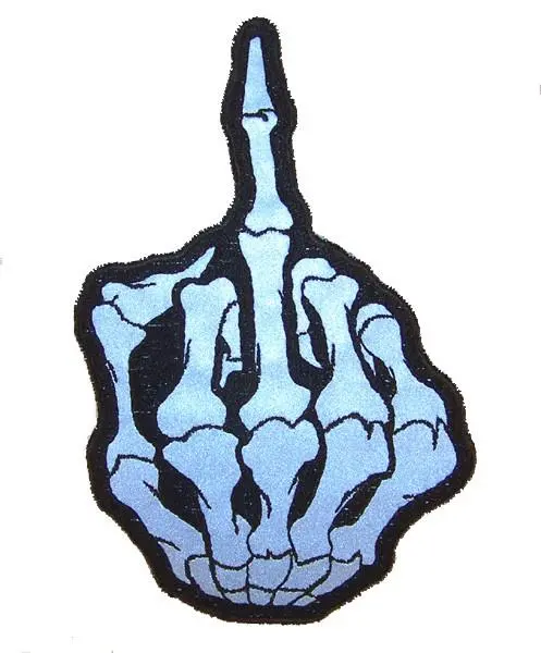 Reflection Middle Finger Patch 1