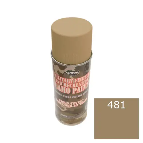 <B>Sold Out</B> - Military Vehicles 12 Oz Spray Paint Can - Light Coyote - #481 1