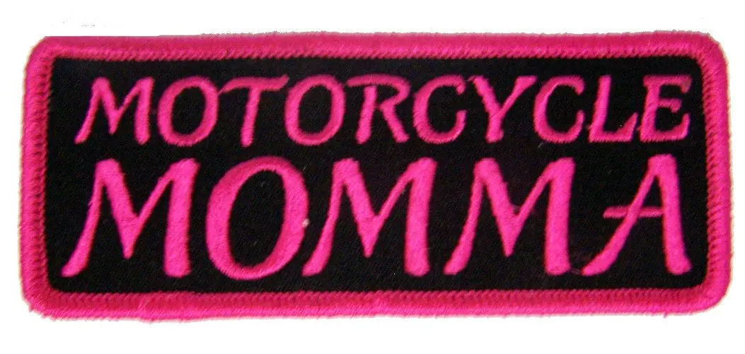 Motorcycle Momma 4 In Embroidered Patch 1