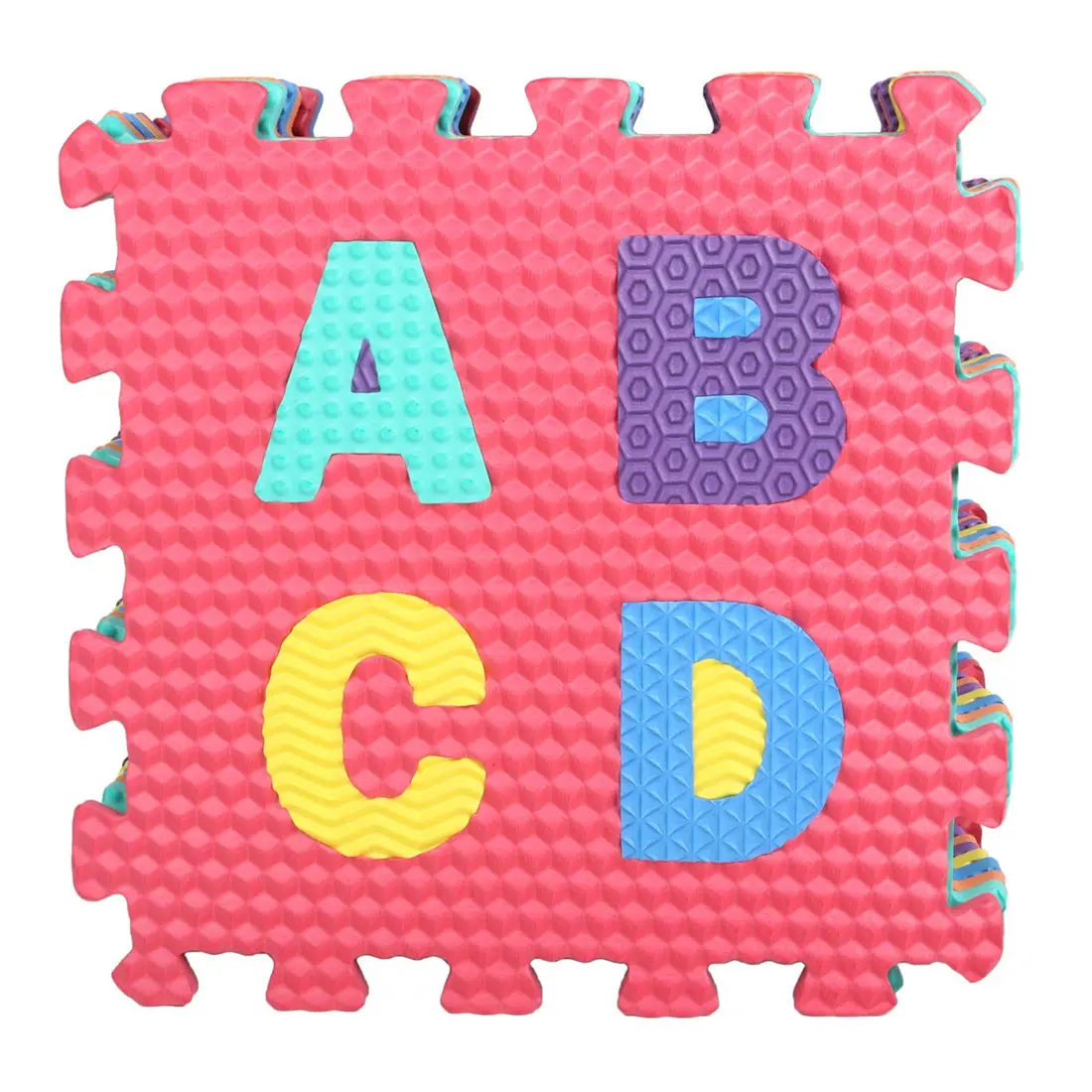 Multi Colour Eva Mat For Kids Set Of 10 Pieces A To Z Alphabet & 0 To 9 Numbers 2
