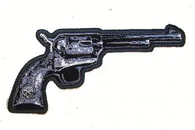 Pistol Ebrodiered Patch Pointed Right 1
