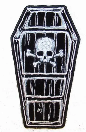 Coffin Skull X Bone Patch 1