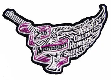 2Nd Amendment Flying Pistol Embroidered Patch 1