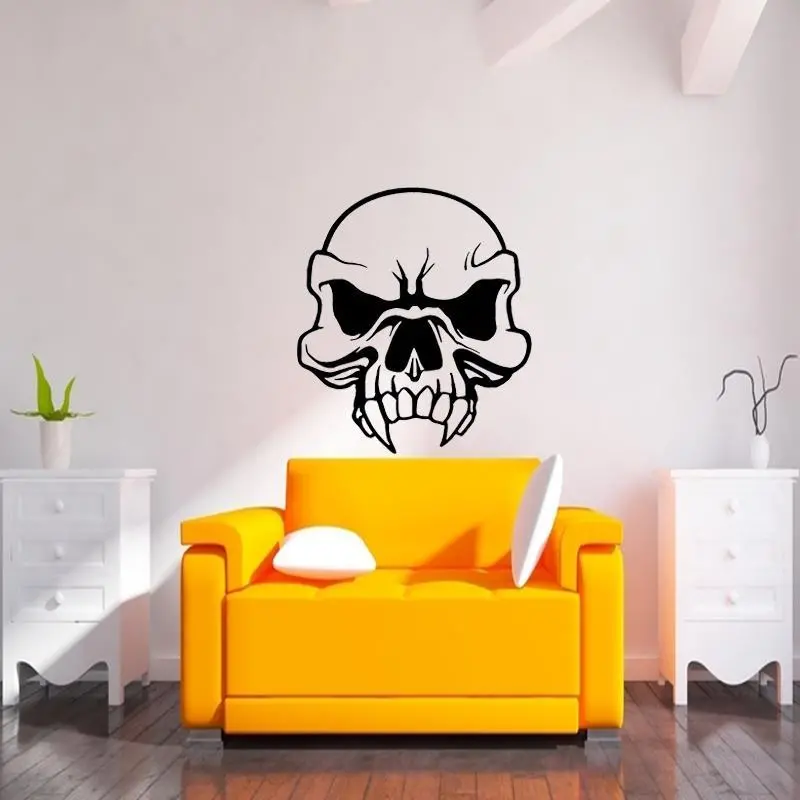 Fanged Skull Stickers 2