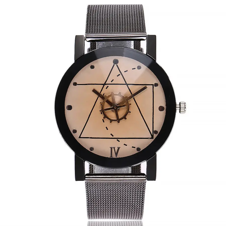 Vansvar Casual Quartz Stainless Steel Band Marble Strap Watch Analog Wrist Watch 6