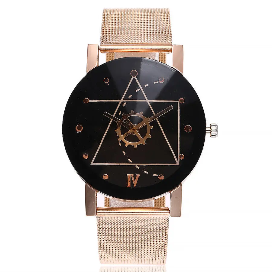 Vansvar Casual Quartz Stainless Steel Band Marble Strap Watch Analog Wrist Watch 4