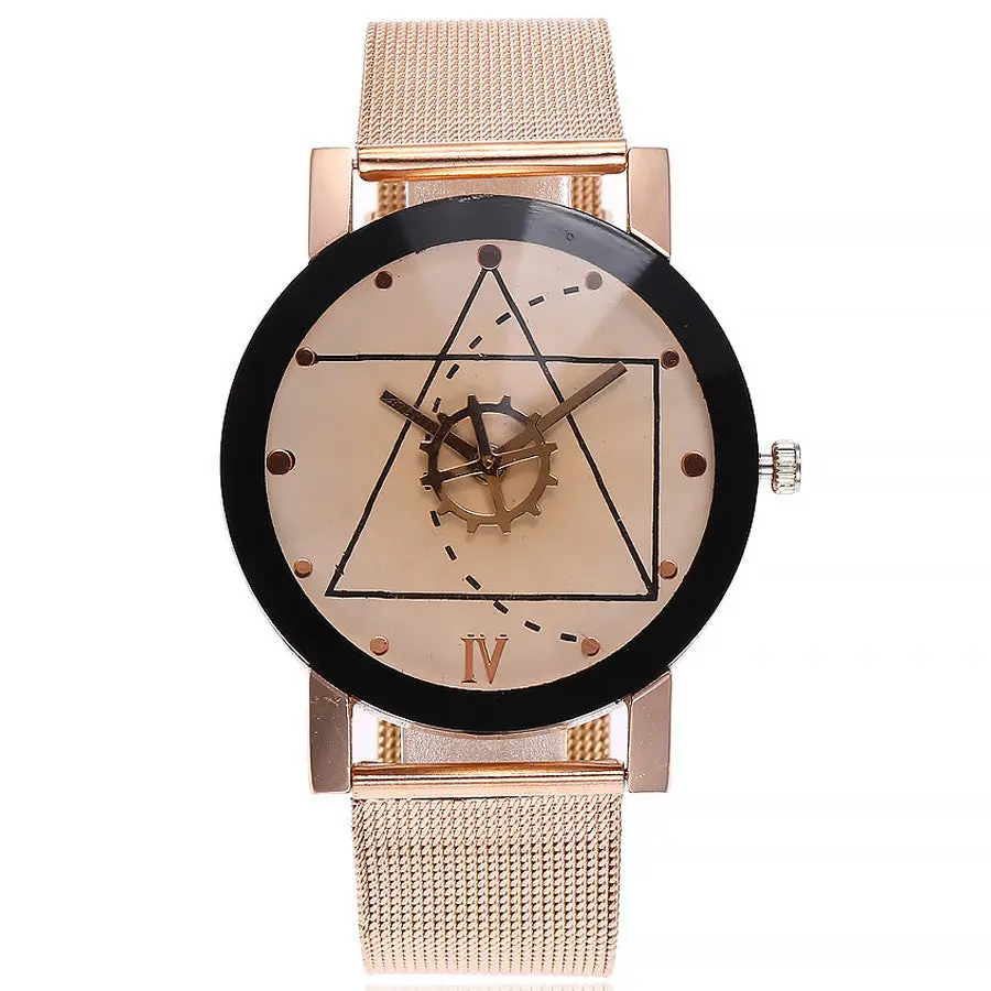 Vansvar Casual Quartz Stainless Steel Band Marble Strap Watch Analog Wrist Watch 6
