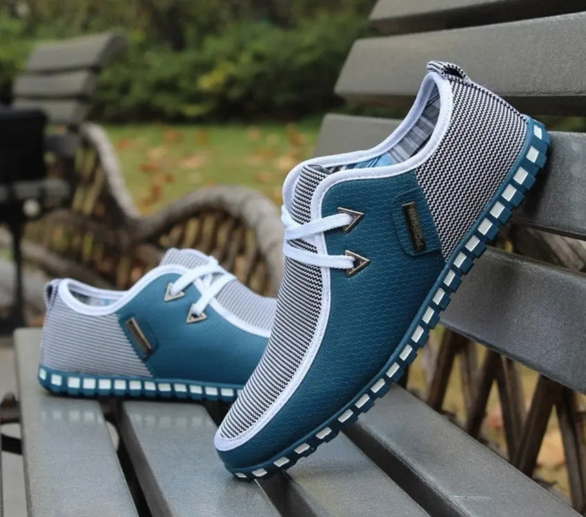 Men's Summer Fashion Casual Canvas Sneaker Shoes Ultralight Flattie Breathable Shoes 3