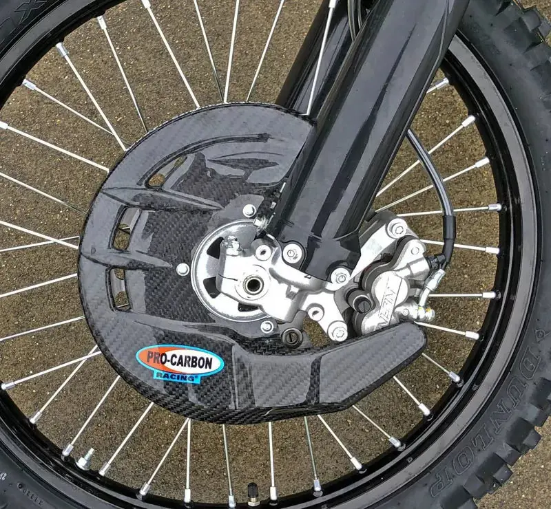 Pro Carbon Honda Front Disc Guard Including Fitting Kit  All Cr / Crf Model 2004-2024 1