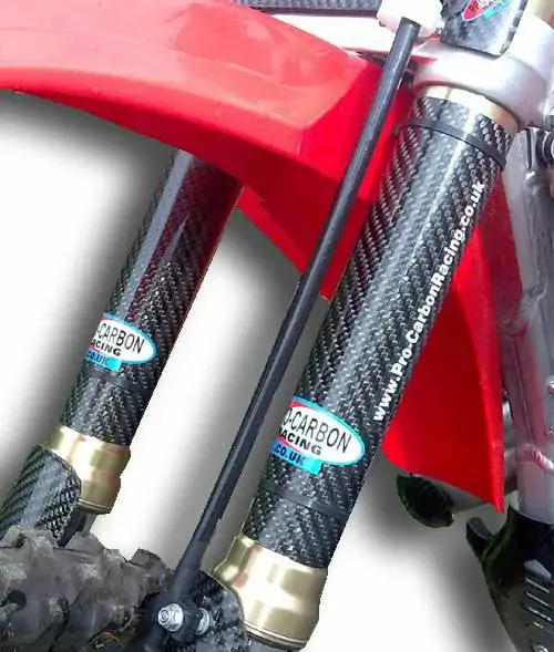 Pro Carbon Honda Upper Fork Protectors  Crf 250/450 All Years 1