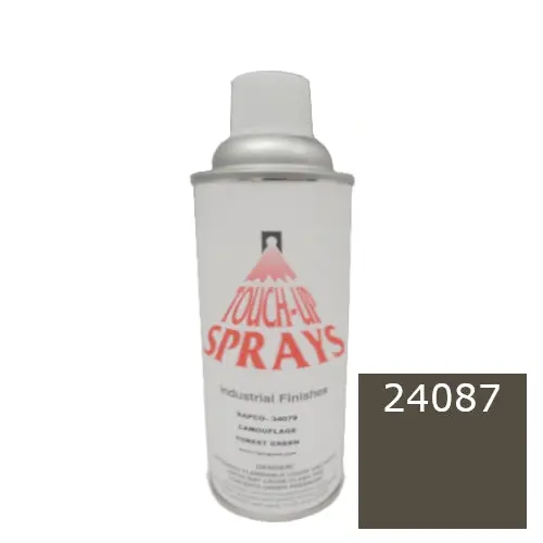 Rapco Touch-Up Sprays - Industrial Finishes - 12 Oz Spray Paint Can - Olive Drab Semi Gloss - #24087 1