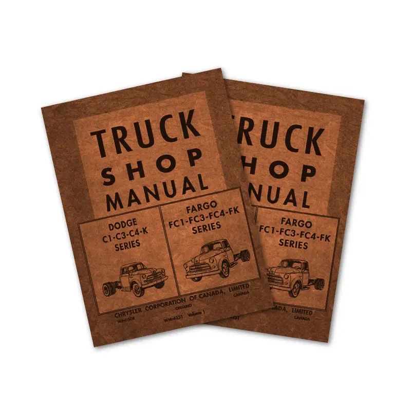 New Shop Manual - C1, C3, C4, K Series & Fargo Fc1, Fc3, Fc4, Fk Series - 2 Volume Set - Rbk-420 1