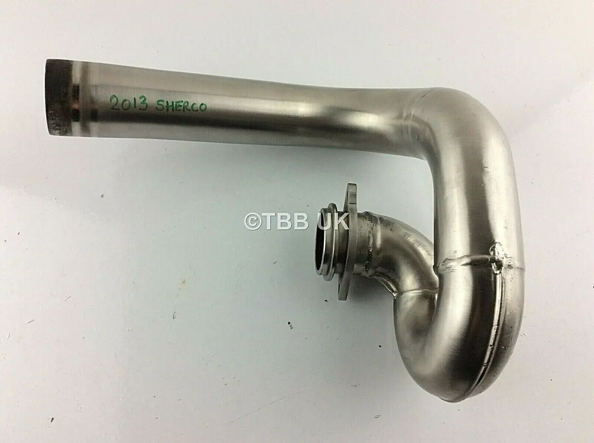 2001>2013 Sherco Trials Front Stainless Steel Exhaust Pipe 1