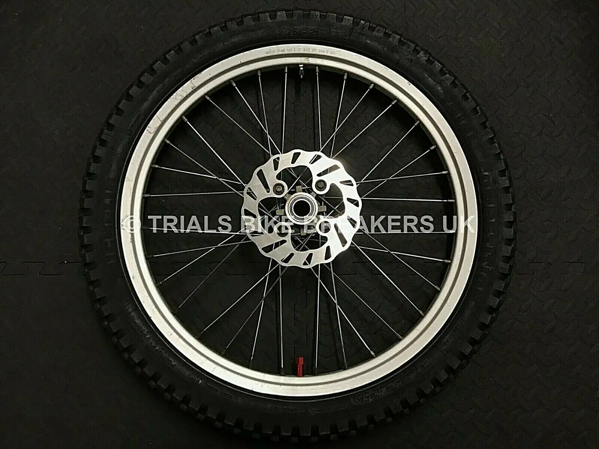 2004>2015 Gas Gas Pro Front Wheel With Disc & Tyre To Fit Marzocchi Forks 1