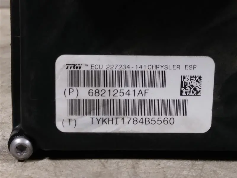 2014 Dodge Ram2500 All Wheel Abs Unit. Part Number 68212541Af 1