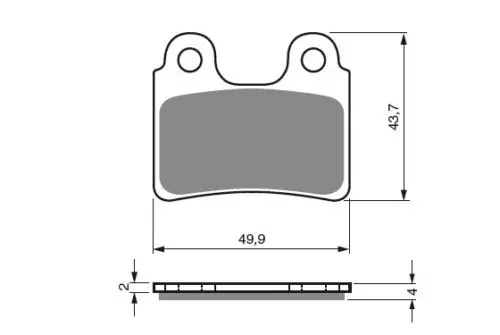 Dab Products Front Brake Pads For Gas Gas Scorpa Sherco Ossa Beta Montesa Etc 2