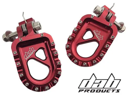 Dab Products 55Mm Performance Alloy Trials Footrests Footpegs Red Gas Gas 4Rt 1