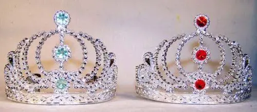 Silver Kids Jewel Tiara Crowns Hats 1