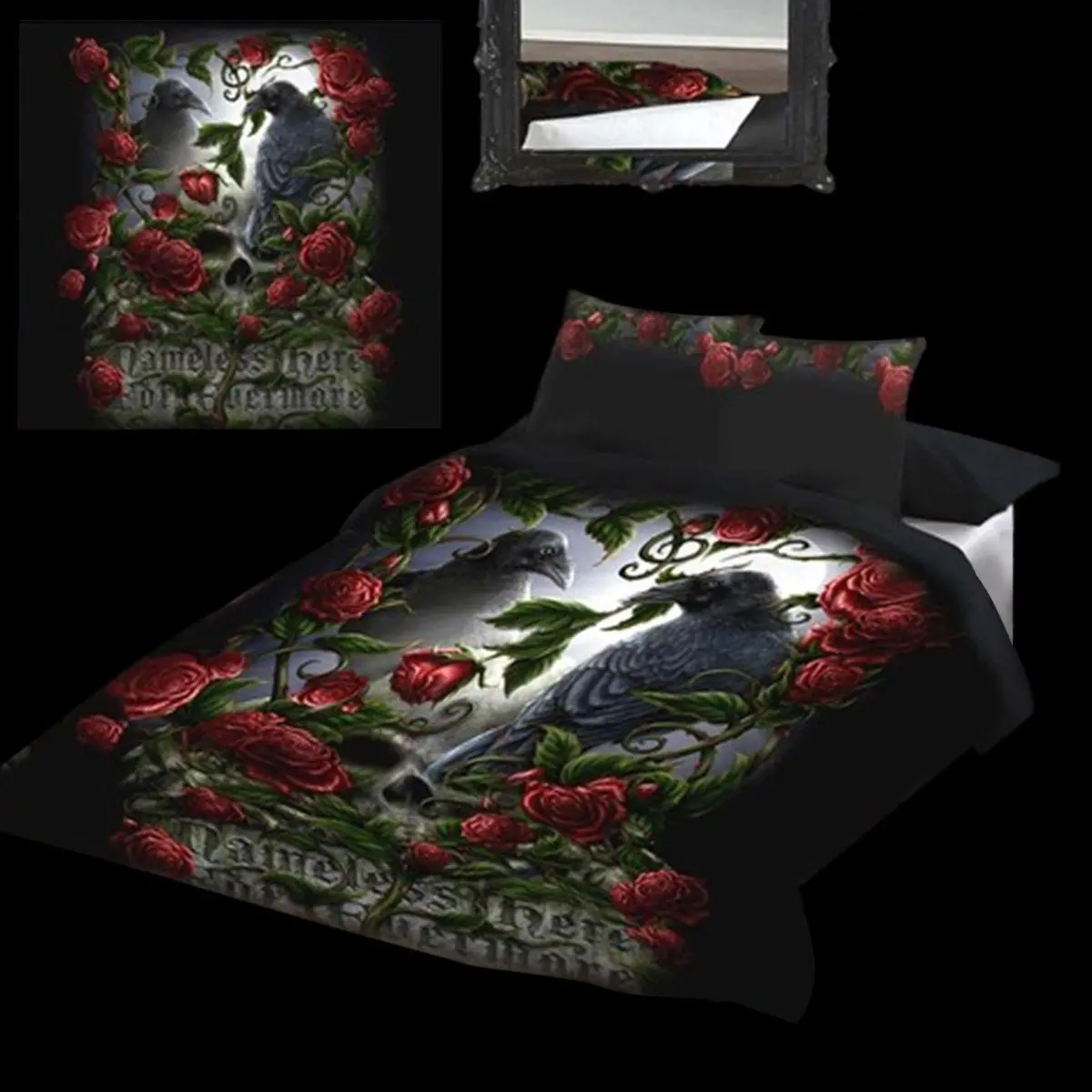 Gothic Duvet Cover Set Dbl 1